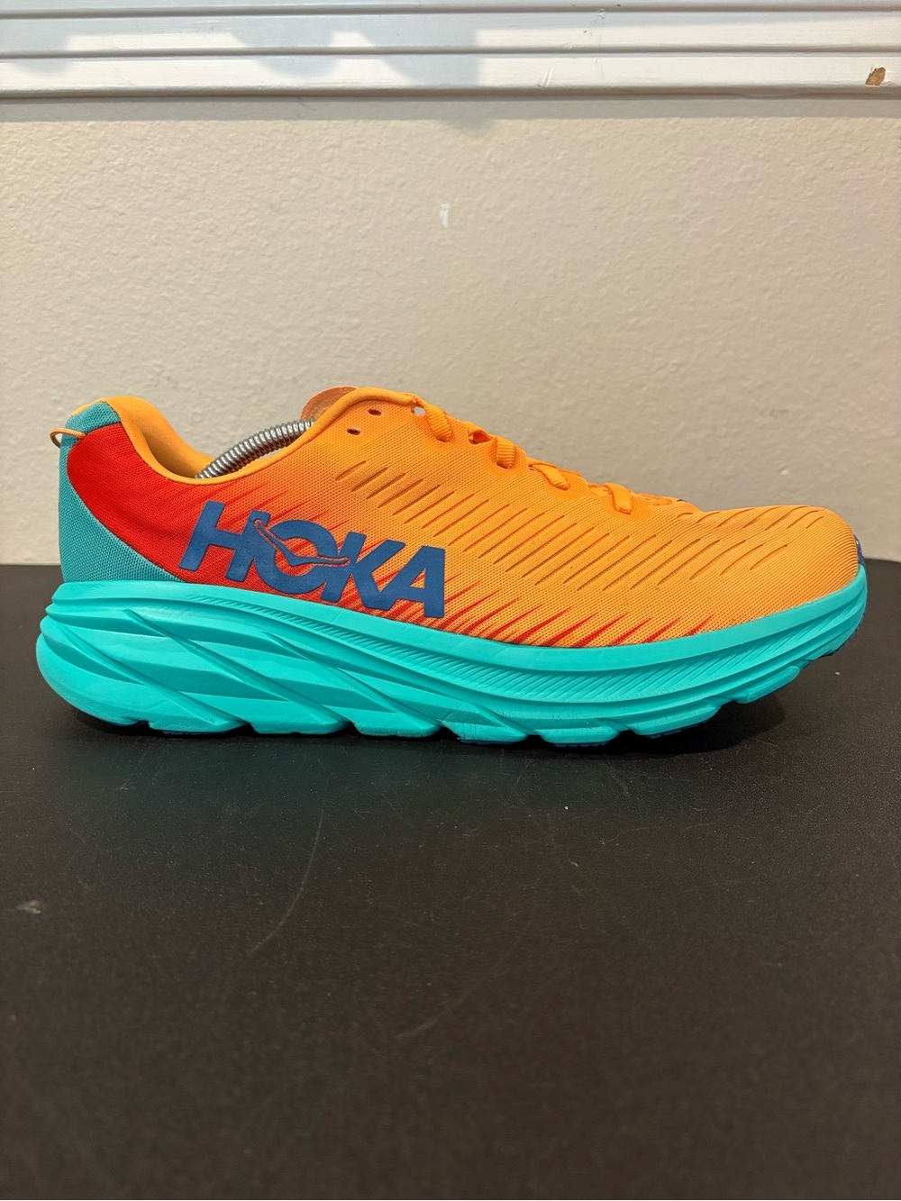 Hoka One One Rincon 3 Running Shoes Blazing Orange 1119395-BOFT Men’s Size 12.5D - Picture 5 of 9